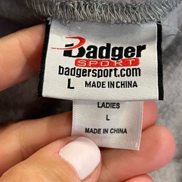 Badger Jeep Hair Don't Care Hoodie Gray Large 100% Polyester Comfortable Casual - Picture 5 of 6